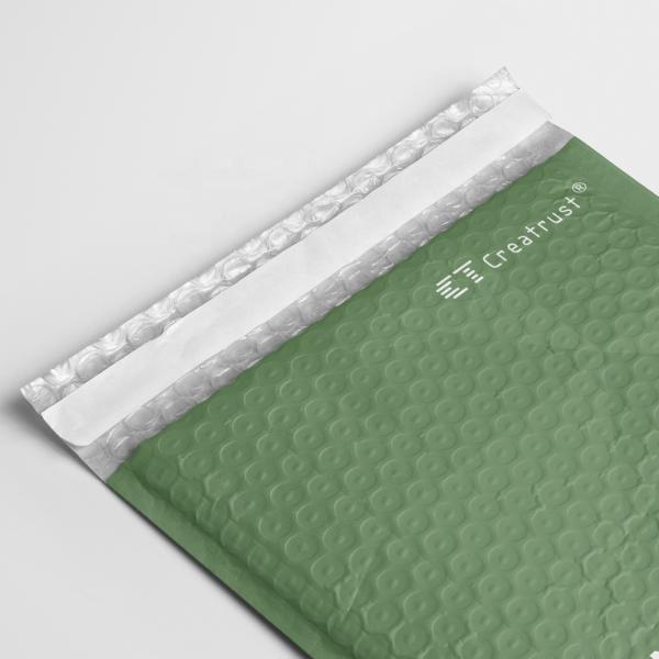 GDCX Creatrust Green Composite Bubble Mailer Metallic Envelope for Protective Packaging in Transportation