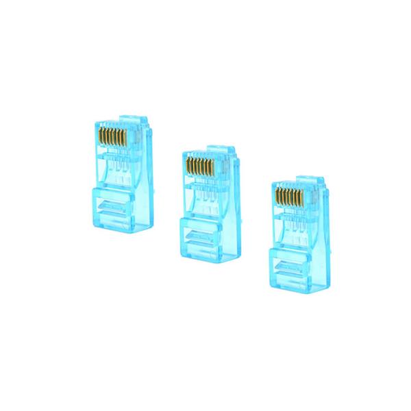 8p8c UTP cat6 rj45 connector rj45 modular jack for Solid Wire 568A and 568B 100 pcs / box