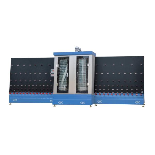 8m / Min Vertical Glass Cleaning Machine With Glass Washing And Drying Function
