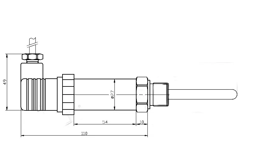 4-20mA PT100 Temperature Sensor Transmitter for Water Temperature Test Sensor PT1000