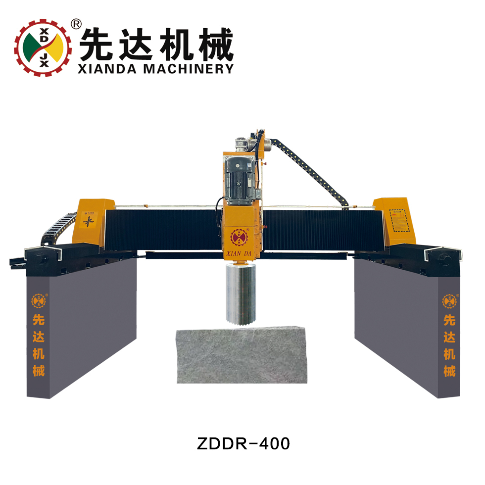 Technical diagram of CNC diamond wire saw machine components and structure