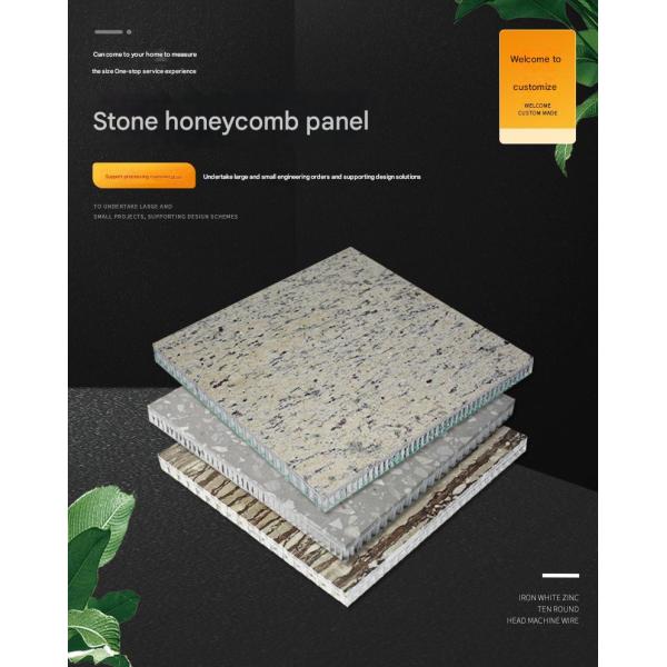 Villa Exterior Cladding Marble Aluminium Composite Panel Honeycomb Fireproof Anti-Static Contemporary Wall Material
