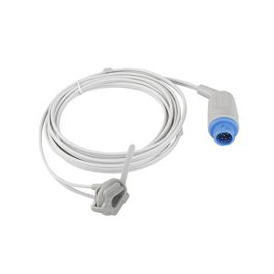 12 Pin Soft Reusable Spo2 Sensor Finger Clip Multifunctional