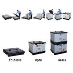 Collapsible Plastic Container Pallet Stackable heavy duty Moving Box