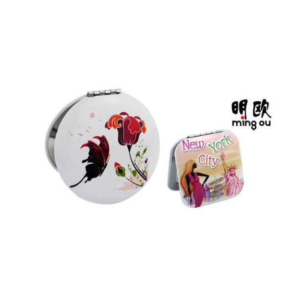 Beautiful Flower Printed Customized Small Compact Mirrors For Bridesmaids