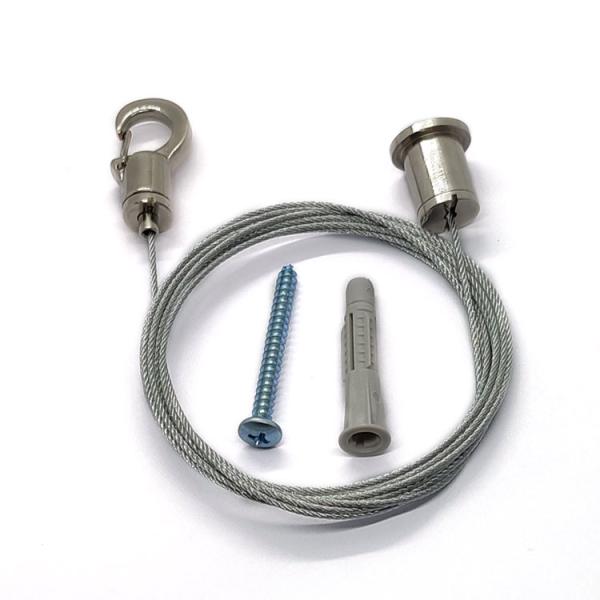 Adjustable Suspension Cable Kit with Gripper for Lighting Systems