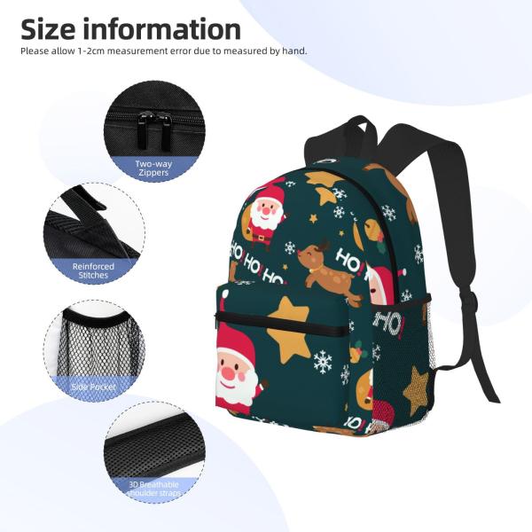 Functional and Fashionable Custom Logo Pattern Design School Backpack for Students