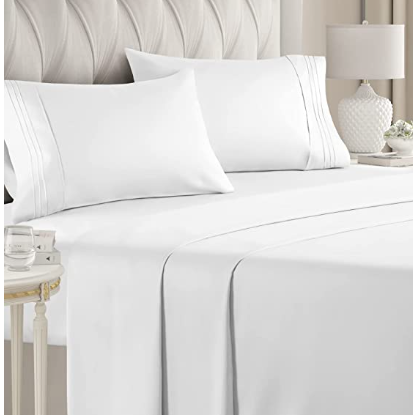 Customized Size Breathable Cooling 100% Polyester Bedding Set Bed Sheet in Multiple Colors