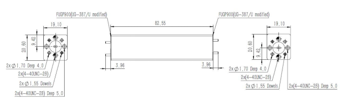75-110GHz WR-10 WAVEGUIDE ATTENUATOR