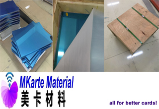 Grained Laminated Steel Plate For Personalization Smart Cards Lamination