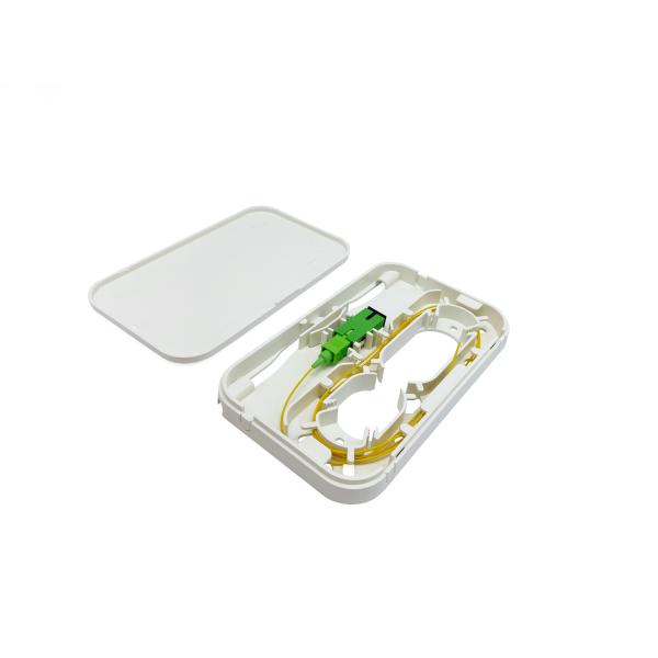 Plastic 1 Core SC/APC Fiber Optic Wall Mount Outlet Socket Panel Termination Box Rossette NAP