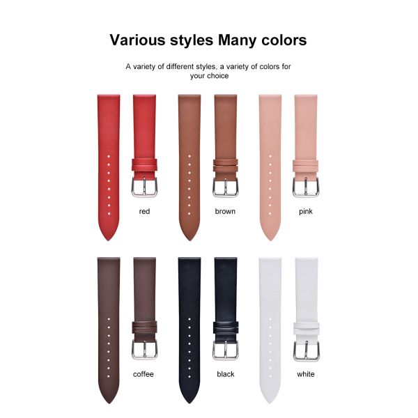 Retro Multi-Color Genuine Leather Watch Strap