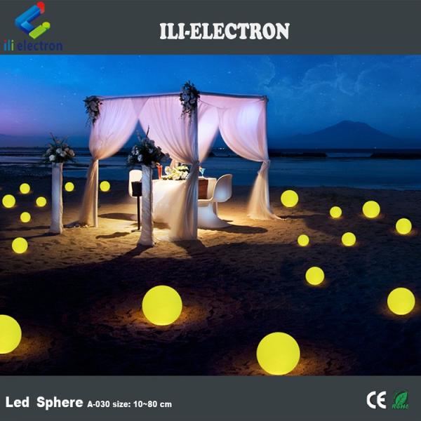 Illuminated plastic glowing balls