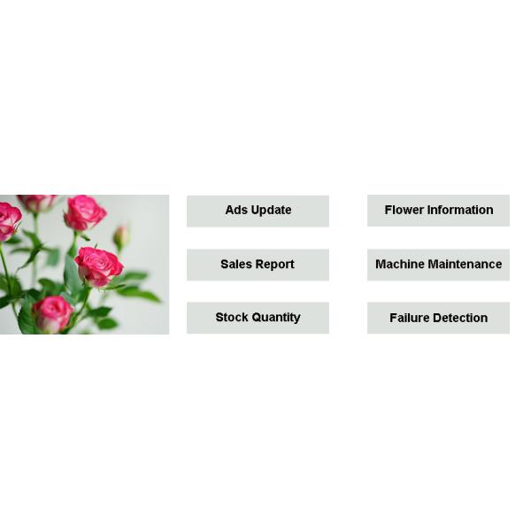 LCD Advertising Flower Vending Machine Fresh Rose With Temperature Controller