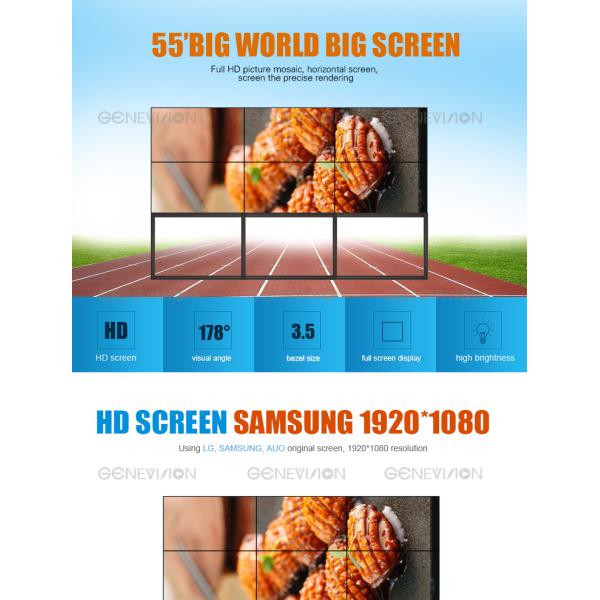 TV Screen Digital Advertising Display SAMSUNG Led Video Wall Display With Controller