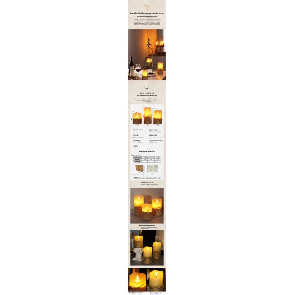 Custom Pillar Battery Remote Control Outdoor Camping Light Bedside Night Simulation Electronic Led Candle for Birthday Ornament
