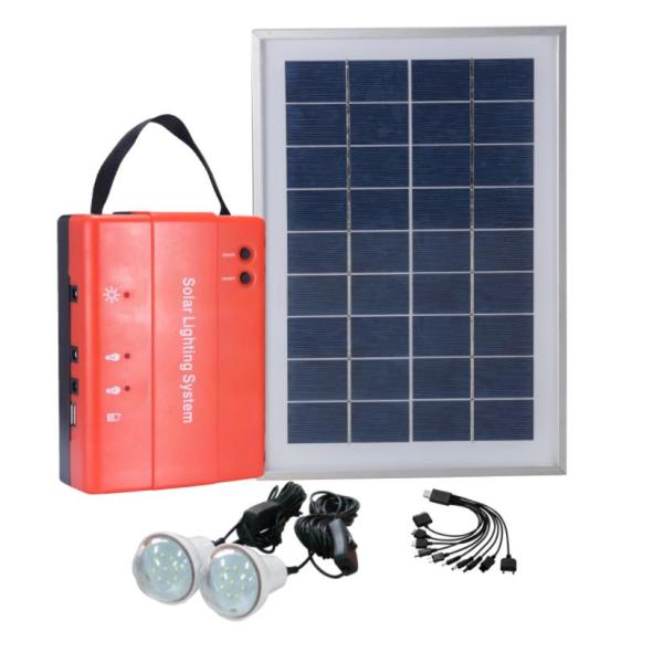 MINI DC lighting system, solar system for power emergency