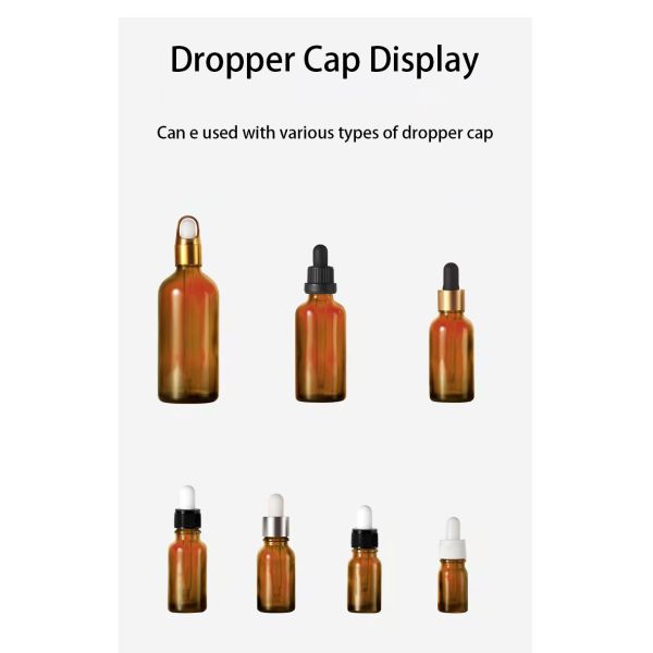 Borosilicate Glass Light-Blocking Dropper Bottle with Precision Dropper for Essential Oils