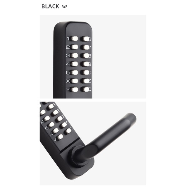 Mechanical Button Password Lock Third-generation Waterproof Password Change Without Opening Lock Keyless Wooden Door Lock