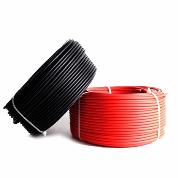 PV Solar Cable Single-core PV Cable for Solar Energy Systems Normal Sections 1C X56/0.285MM Length 100M/1roll Red Black
