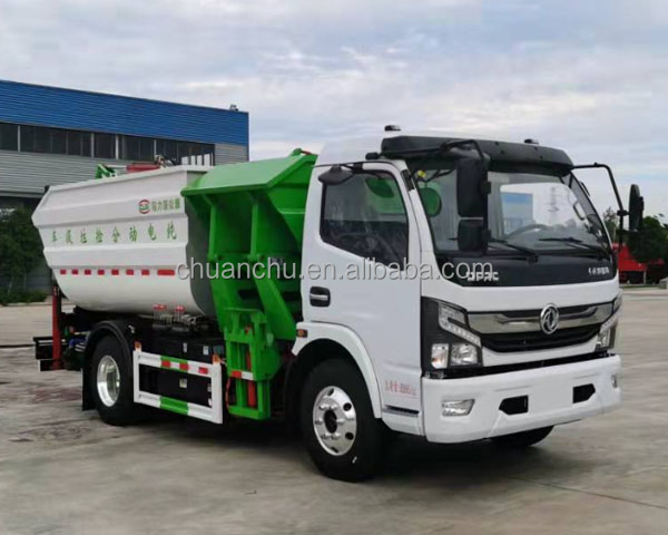 Electric Garbage Compression Truck Direct Custom's Requirement Trash Bin Cleaning Street Washing Trucks Energy type Pure