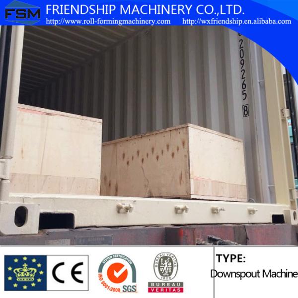 Automatic Square Type Down Pipe Roll Forming Machine ,With Downpipe Elbow Equipment