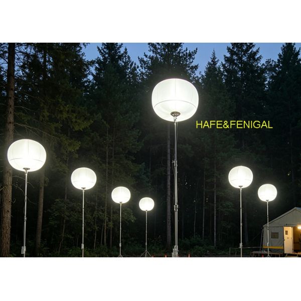 200W LED Balloon Light with IP65 Waterproof and Battery-Powered for Silent Mobile Work