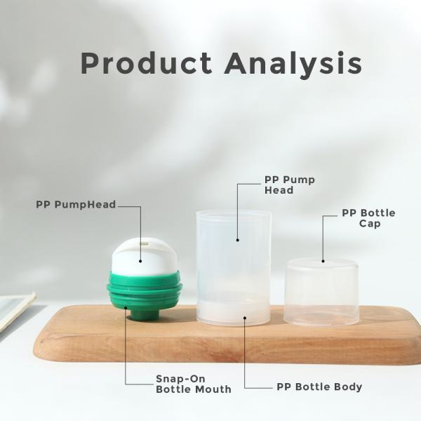 Customizable vacuum foam pump bottle for cosmetics