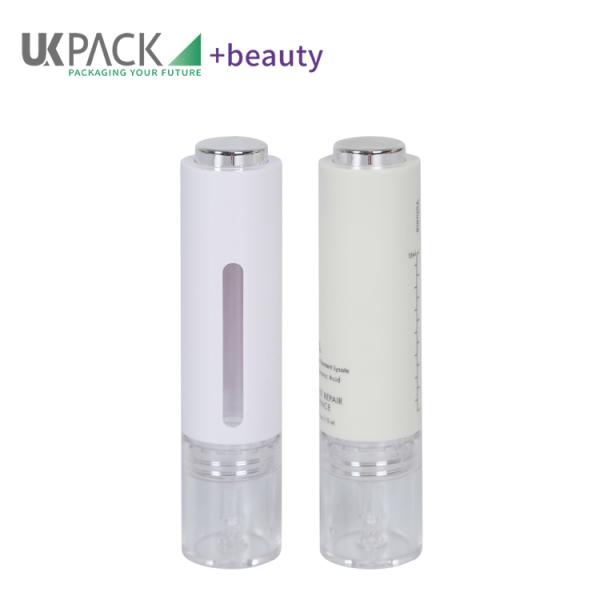 Empty CBD Cosmetic Pump Bottle 15ml With Plastic Push Button