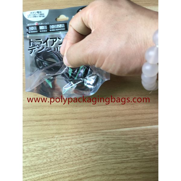 Hanger Hole Foil Ziplock Bags Packaging Bluetooth Headset Electronic Products