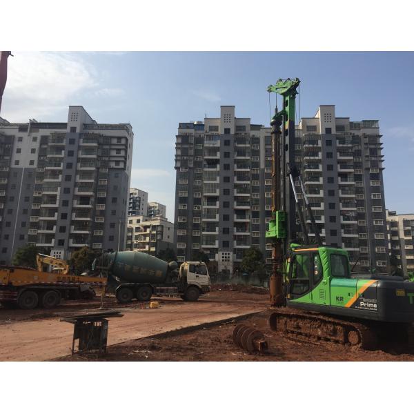 Medium Sized Rotary Piling Rig With First Class Chassis Kr150c Pile Driver 150 KN.M