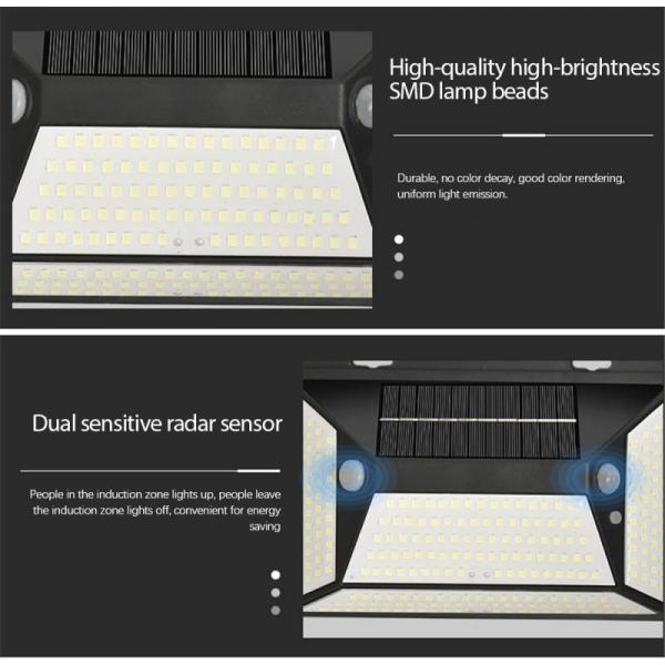 800lm Solar Motion Sensor Wall Light