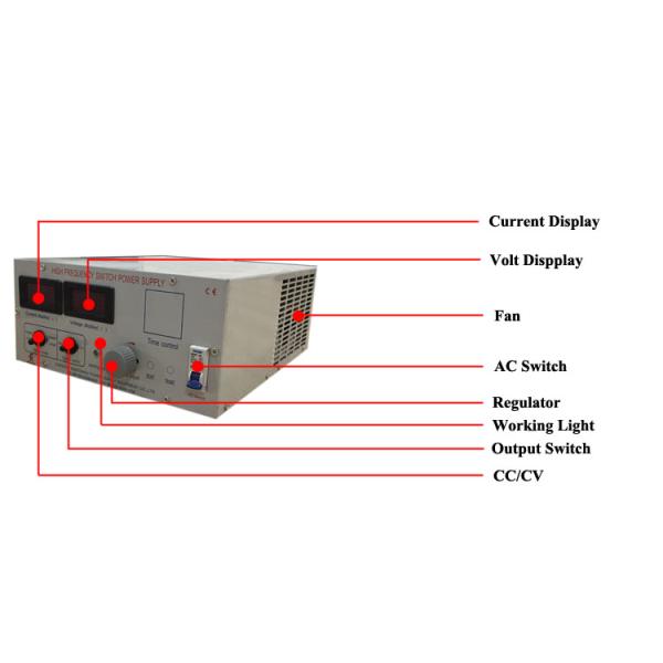 18V 100A Light Weight Single Phase Zinc Electroplating Rectifier