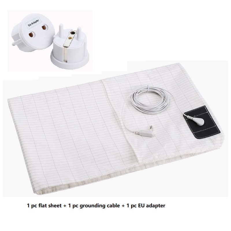 Grounding Bedding Flat Sheet US UK AU EU Plug