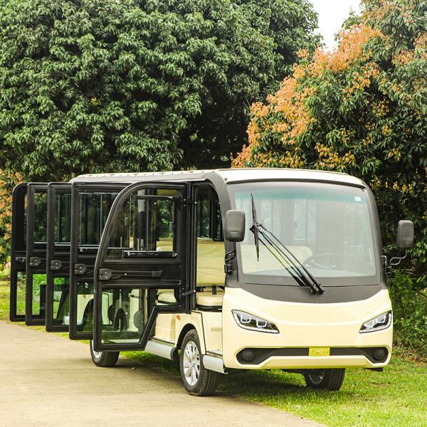 Fully Enclosed 14 Passenger Electric Sightseeing Shuttle Bus