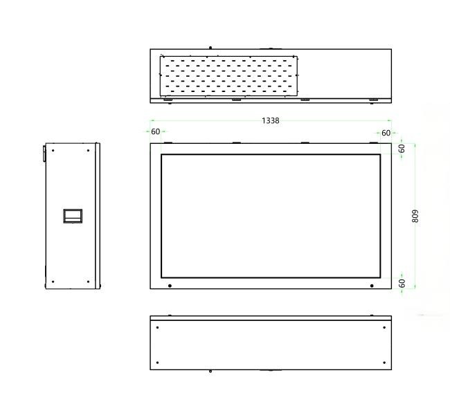 55 Inch Transparent Video Display Cabinet Creating Immersive Visual Presentations for Modern Spaces