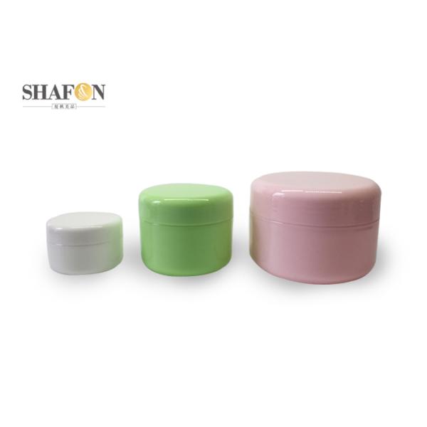 Empty Plastic Jar Containers 100g Round Shape Simple Design For Eye Cream
