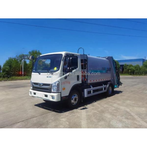 Upgrade Your Garbage Collection and Transfer with Foton 7 Cubic Compression Garbage Truck 6 Tons Euro 4 Emission Standard