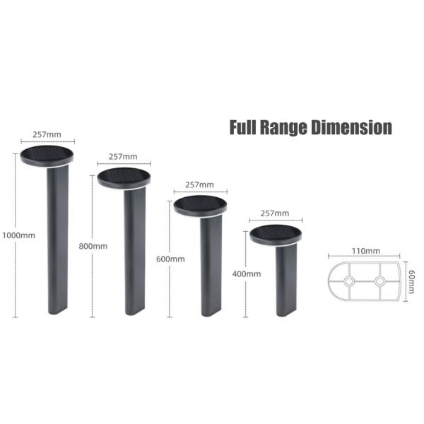 IP65 Auto On Off 5050 LED Solar Path Lights 3000K 5000K