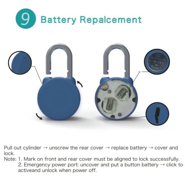 Wireless Remote Control Padlock Vibration Transducer For Door Closet Safe