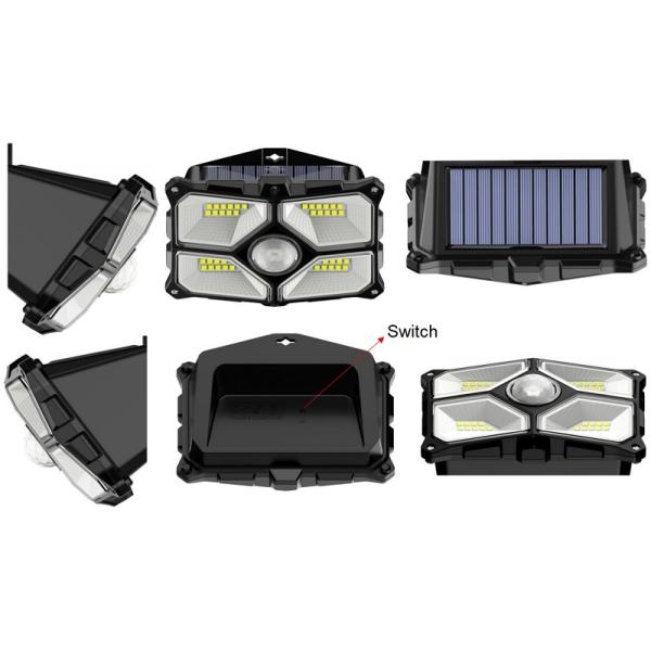 IP65 Waterproof Outdoor High-performance Solar Panel Super Bright Durable Material Solar Security PIR Sensor Light