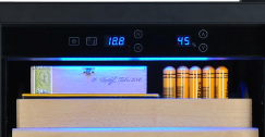 Integrated Commercial Cigar Humidifiers Touch Panel Control No Vibration