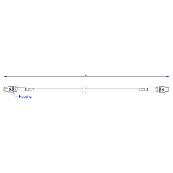 SENKO, LSZH 3.0mm 12F, Type B, Pre-terminated MPO Patch Cords