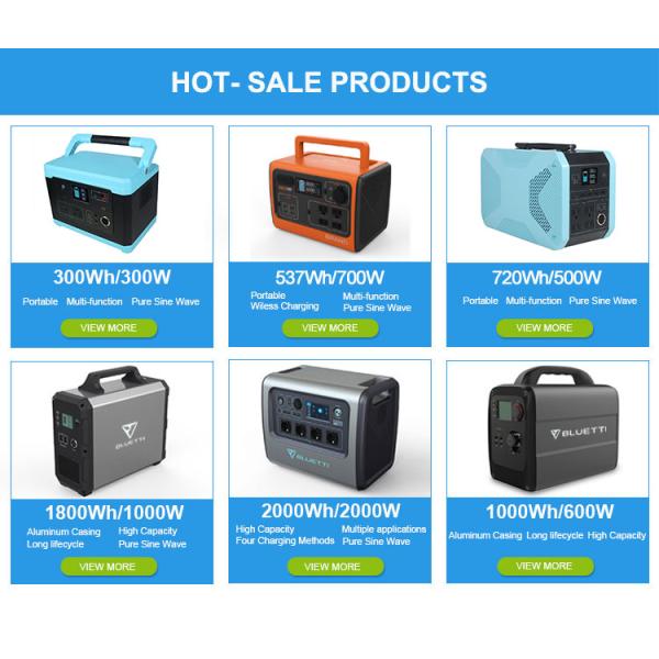 Renewable Solar Portable System 500W 220V Backup Solar Power System FCC