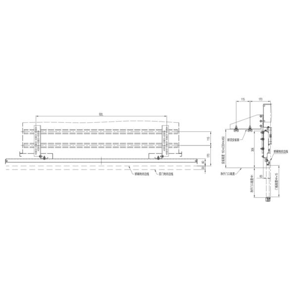 Center Opening Permanent Magnet Synchronous Door Operator 2 Leafs For Home Lifts