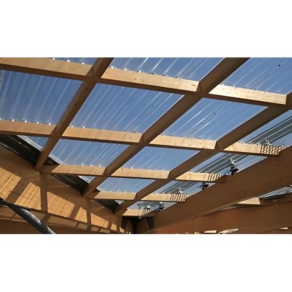 UV Protection Durable Polycarbonate Made Corrugated Sheet 6m Customized Length