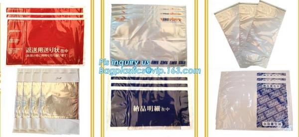 packing list bubble mailer envelopes,customized packing list packaging mailing bags for packing clothes, bagease, packs