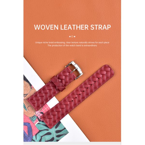 Unique Woven Red Checkered Strap