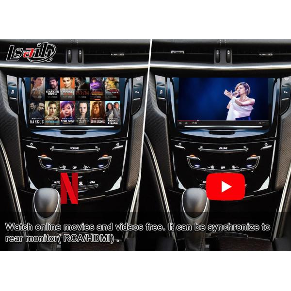 4GB Multimedia Video Interface for Cadillac ATS XTS SRX with Wireless CarPlay , Google Map, Waze, PX6 RK3399