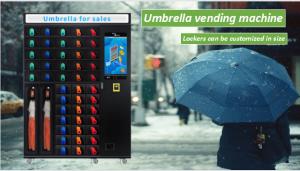 Quality 662 Groceries Umbrella Vending Machine LED Lighting Micron smart locker vending machine card payment for sale
